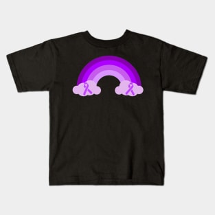 Ibd Awareness Purple Rainbow Kids T-Shirt